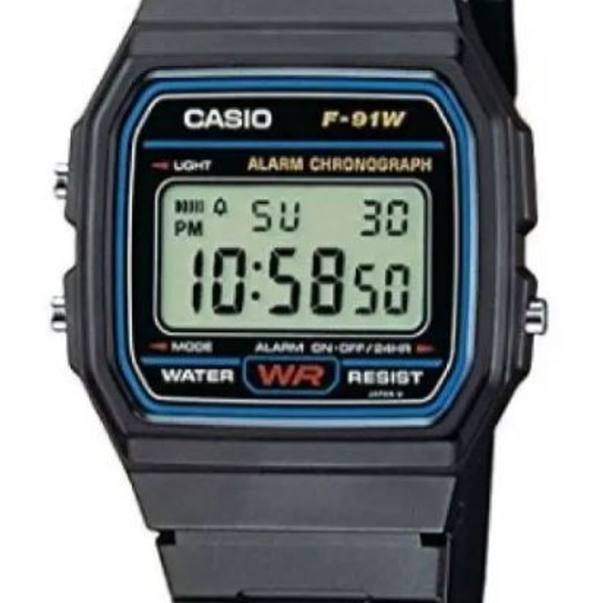 CASIO - Reloj Casio F-91w-1d Negro Hombre