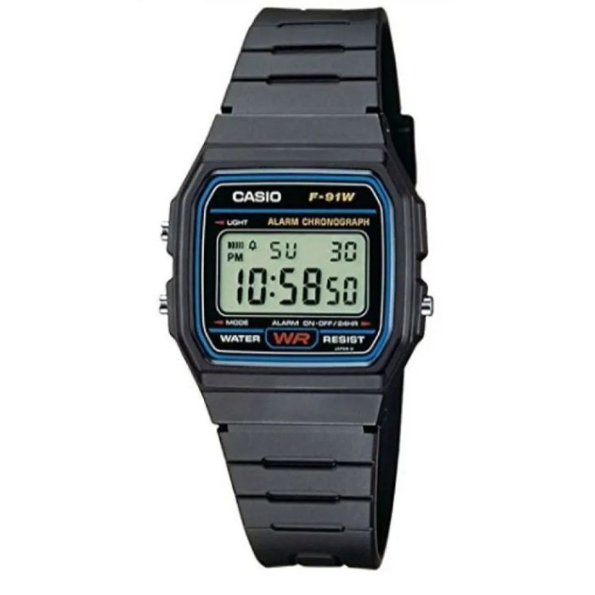 CASIO - Reloj Casio F-91w-1d Negro Hombre