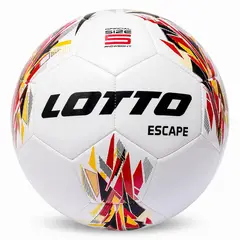 LOTTO - Balon de Futbol N5 ESCAPE Blanco Rojo