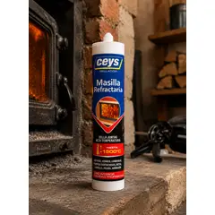 GENERICO - Silicona Alta temperatura Negra 310 ml. Ceys 1.500ºC