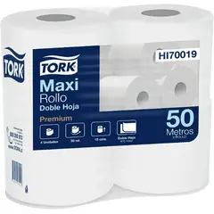 TORK - Papel Higiénico Premium Doble Hoja 4 Rollos x 50 metros