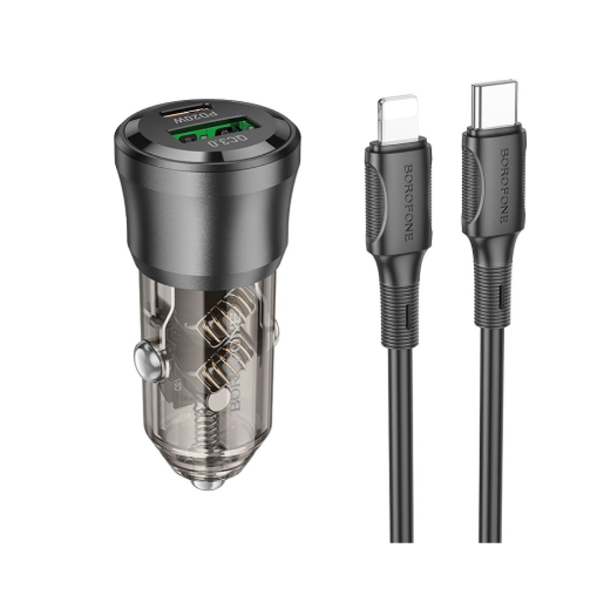 GENERAL - Cargador  de auto Boro BZ25 USB-C  Iphone