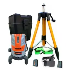 OSMAO - Nivel Laser 5 Lineas Dos Baterias + Tripode