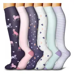 VIDA BUENAS - 6u Medias Compresivas Calcetines Compresión Várices L/XL