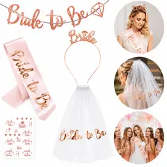 GENERICO - Pack Cotillon Novia Bride Despedida De Soltera