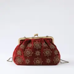 HUMANA - Cartera Clutch Jolie Burgundy
