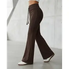 AGW - Pack 2 Pantalones Buzos Flare Acampanado Mujer