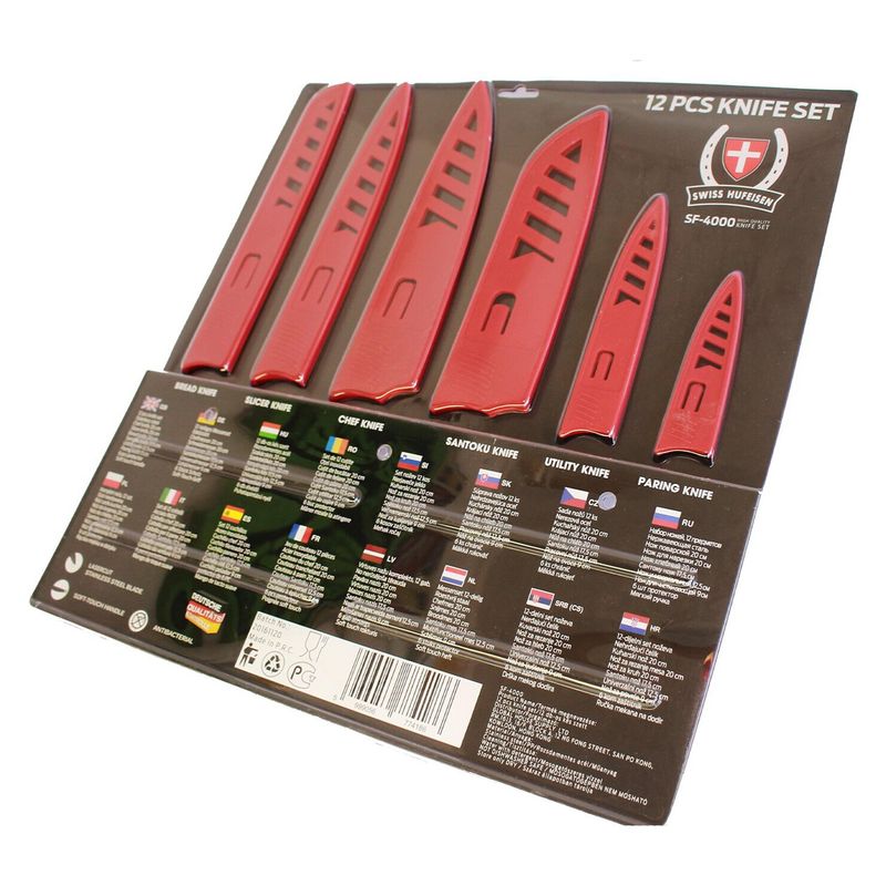 SWISS HUFEISEN - Set De Cuchillos 12 Pcs