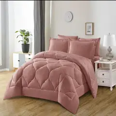 GENERICO - Plumon Alcolchado Nordico 2 plazas Color Rosa