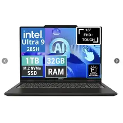 MSI - Venture 16 Ai 2026 U9 285h 1tb/32gb Touch Solid Gray