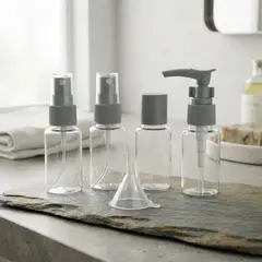 GENERICO - Set Mini Botellas Para Viaje Rellenables