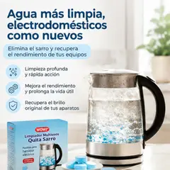 MOVI - Limpiador Quita Sarro 12 Tabletas – Mantén tus Electrodomésticos en Mejor Estado