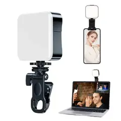 IRM - Mini Luz led con clip portatil para selfies y videos - Celular - tablet - laptop