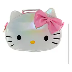 YADATEX - Cartera Hello Kitty Sanrio Tornasol Simil Cuero Con Correa