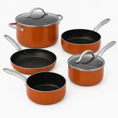 MOVI - Bateria de Cocina 11 Piezas, para Todo Tipo de Cocinas, Induccion