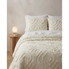 MYLHOGAR - Quilt De Verano 2 Plazas Tufting Liviano Diseño Geométrico Moderno