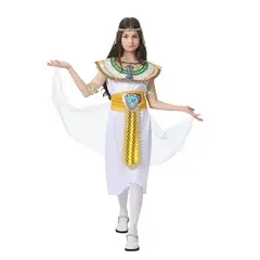 GENERICO - Disfraz Niña Princesa Egipcia Cleopatra Faraona Cosplay Halloween talla L
