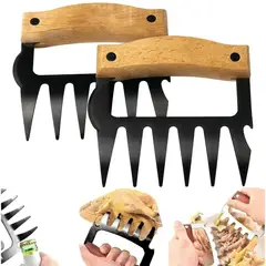 EVERSO - Pack 2 Garras De Oso Acero Inoxidable Para Asados Parrilla Bbq