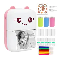 GENERICO - Mini Impresora Térmica Gatita Bluetooth