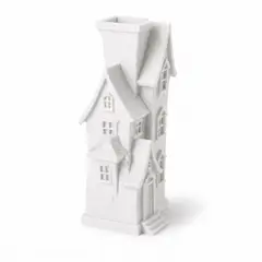 GENERICO - Jarrón Casa Embrujada Blanco 19 cm Gótico Para Hogar