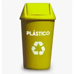 GENERICO - Basurero Reciclaje 36 Litros Amarillo
