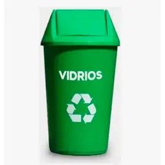 GENERICO - Basurero Reciclaje 36 Litros Verde