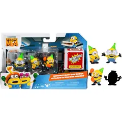 MINIONS - Pack 4 Figuras Party Bus Bunch Mi Villano Favorito