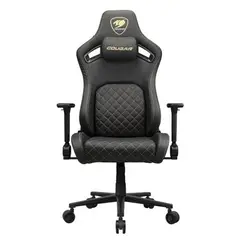 COUGAR - Silla Gamer Profesional Defensor Gold, Soporte PushBack, Reposabrazos 4D, Tapizado Premium