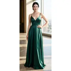 STRIKE - Vestido De Satin Elasticado Mujer Lucia