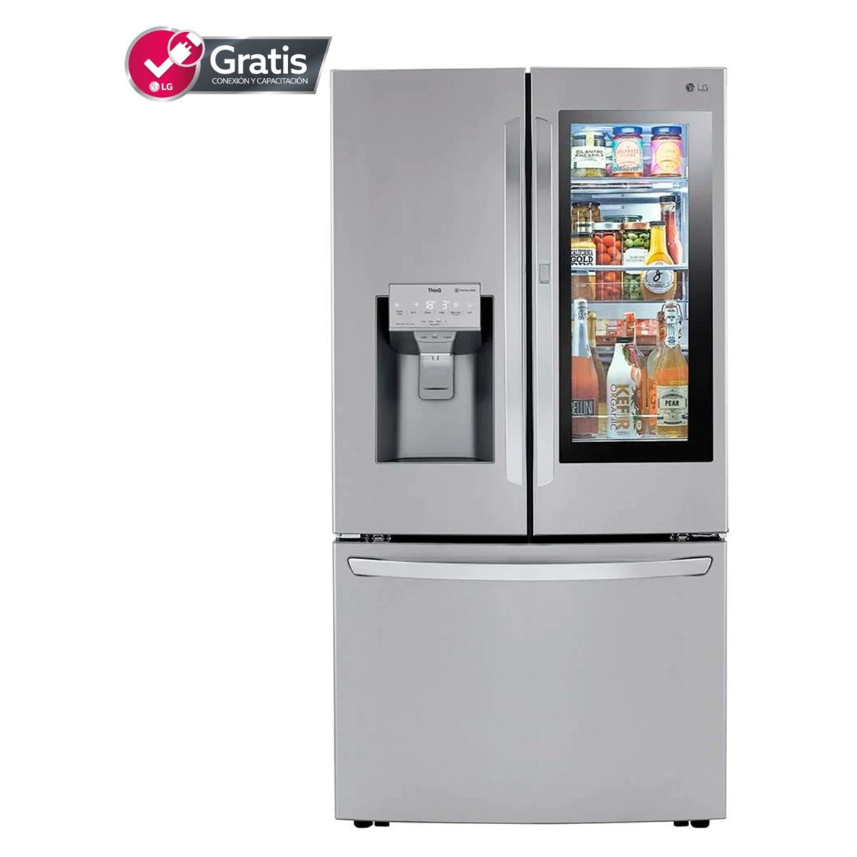 LG - Side by Side LG 695 lt French Door LM82SXS Instaview Craft