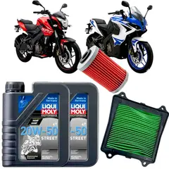 LIQUI MOLY - KIT MANTENCION PULSAR NS 200/ RS 200	LIQUI MOLY 20W50+ FILTROS