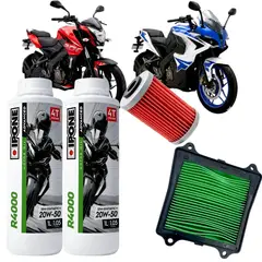 IPONE - KIT MANTENCION PULSAR NS 200/ RS 200 FILTROS+IPONE 20W50