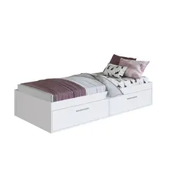 HOGA - Cama Boxet con 2 Puertas 1,5 Pzas Tokio Blanco