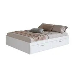 HOGA - Cama Boxet con 4 Puertas 2 Pzas Tokio Blanco