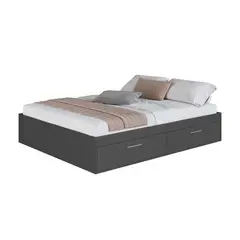 HOGA - Cama Boxet con 4 Puertas 2 Pzas Tokio Gris