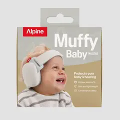 ALPINE - Muffy Baby New Soft Sand - Protectores auditivos Alpine, para bebés de 0 a 48 meses