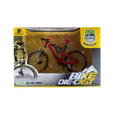 BIKE DIECAST - BICICLETA MTB ROJA ESCALA 1 10 ESTRUCTURA ALEACION