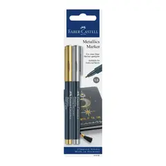FABER-CASTELL - Set 2 Marcadores Metálicos Faber Castell