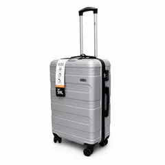 NORTH PAK - Maleta Rígida Ultraliviana 24 Pulgadas 59Lts Plata