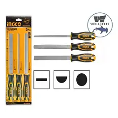 INGCO - Set Limas Industrial Para Madera 3 Piezas Hktfw0308