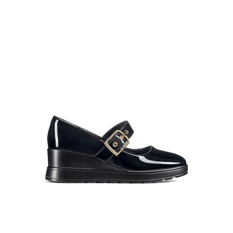 Zapatos Taco PU Acharolado Mujer Taco CuÃ±a GH222