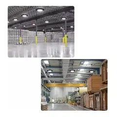 GENER - Foco Campana Led Compacta Ufo 200w estructura Negro