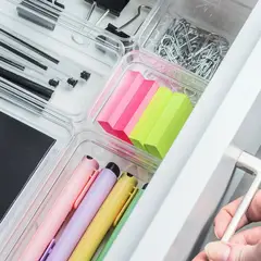 OU - Organizador De Cajón Clear 37,5 X 15 X 5,6 Transparente