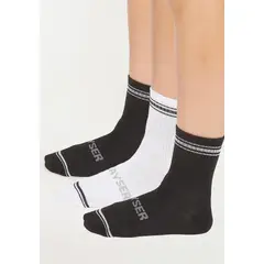 KAYSER - Pack 3 Calcetines Quarter Mujer 99.MP3721-NEG
