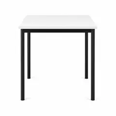 INCATEX - Mesa Casino Fija 80x80x75 cm Melamina Blanca 15 mm -