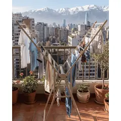 EKOL TACTICA MILITAR - Tendedero Colgador De Ropa Plegable Metalico 180cm Premium