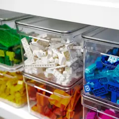 OU - Organizador de Despensa Con Tapa Clear 30 x 15 x 13 cm