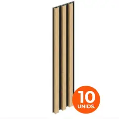 DOER - Wall Panel WPC Decorativo Cedro Nórdico, 240x16, 22mm, Caja 10 Unids.