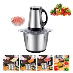 GENERICO - Picadora Moledora Eléctrica para Carnes, Verduras y Frutas de 2litros