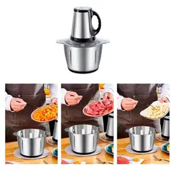 GENERICO - Picadora Moledora Eléctrica para Carnes, Verduras y Frutas de 2litros
